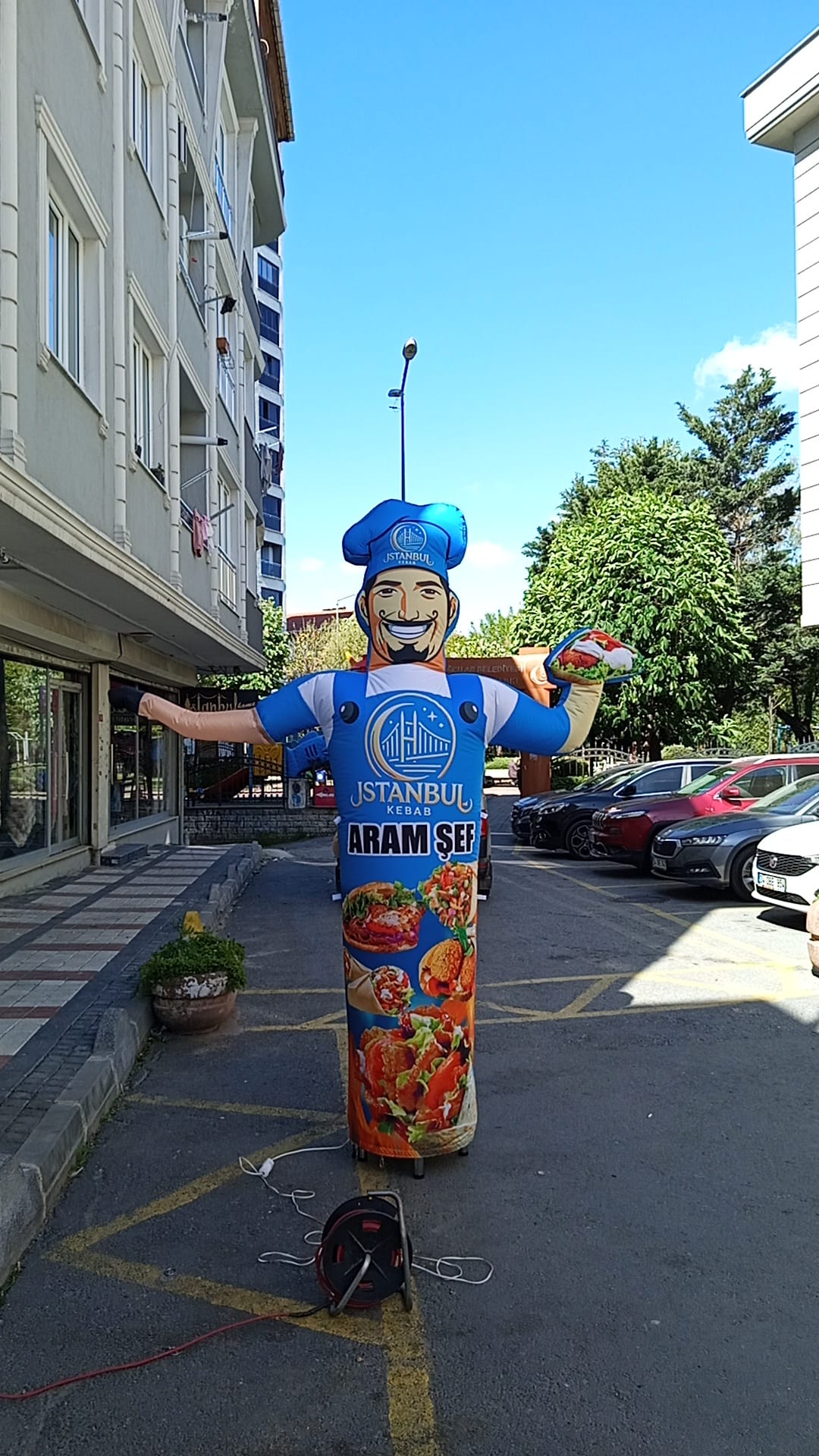 Kebapçı Dönerci Amca Reklam Maskotu Gelgel Balonu